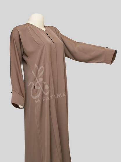 Graceful Aura Russet Brown Abaya