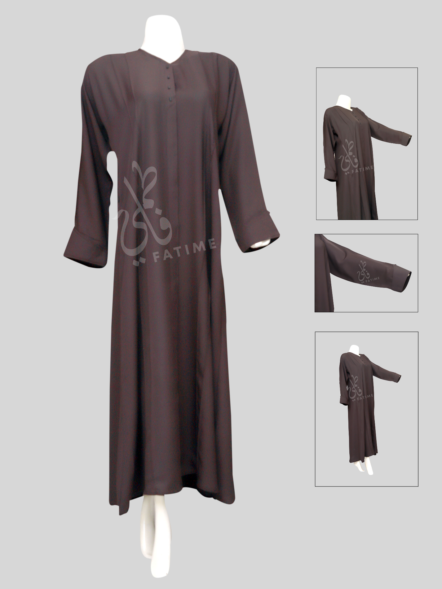 Graceful Aura Espresso Abaya