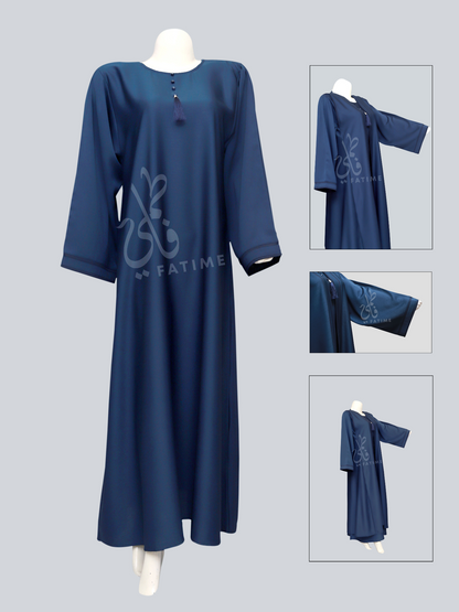 Divine Drape Yale Blue Abaya