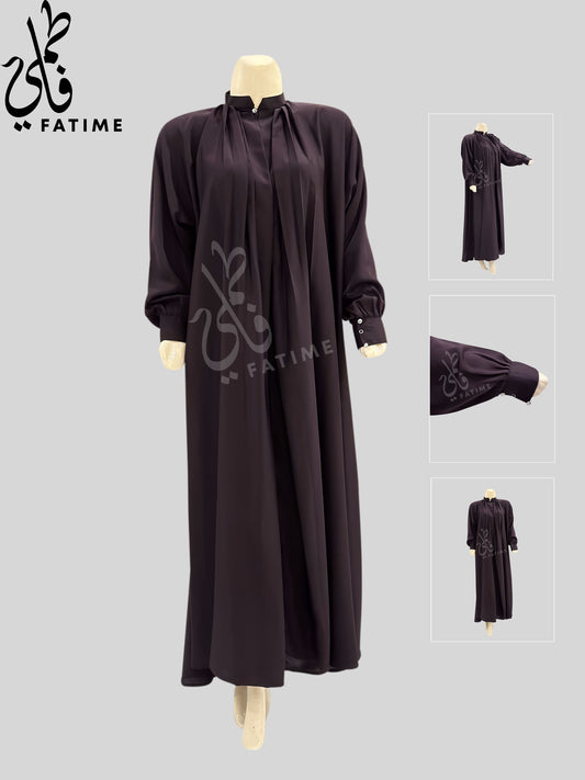 Formal Buttoned Sleeve Abaya