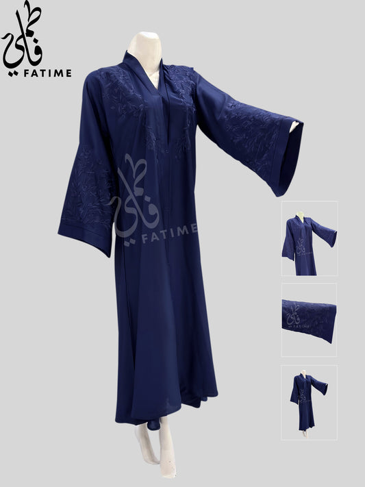 Embroidery Abaya Royal Blue