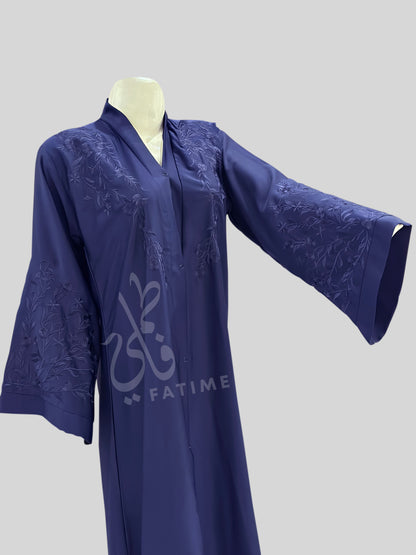 Embroidery Abaya Royal Blue