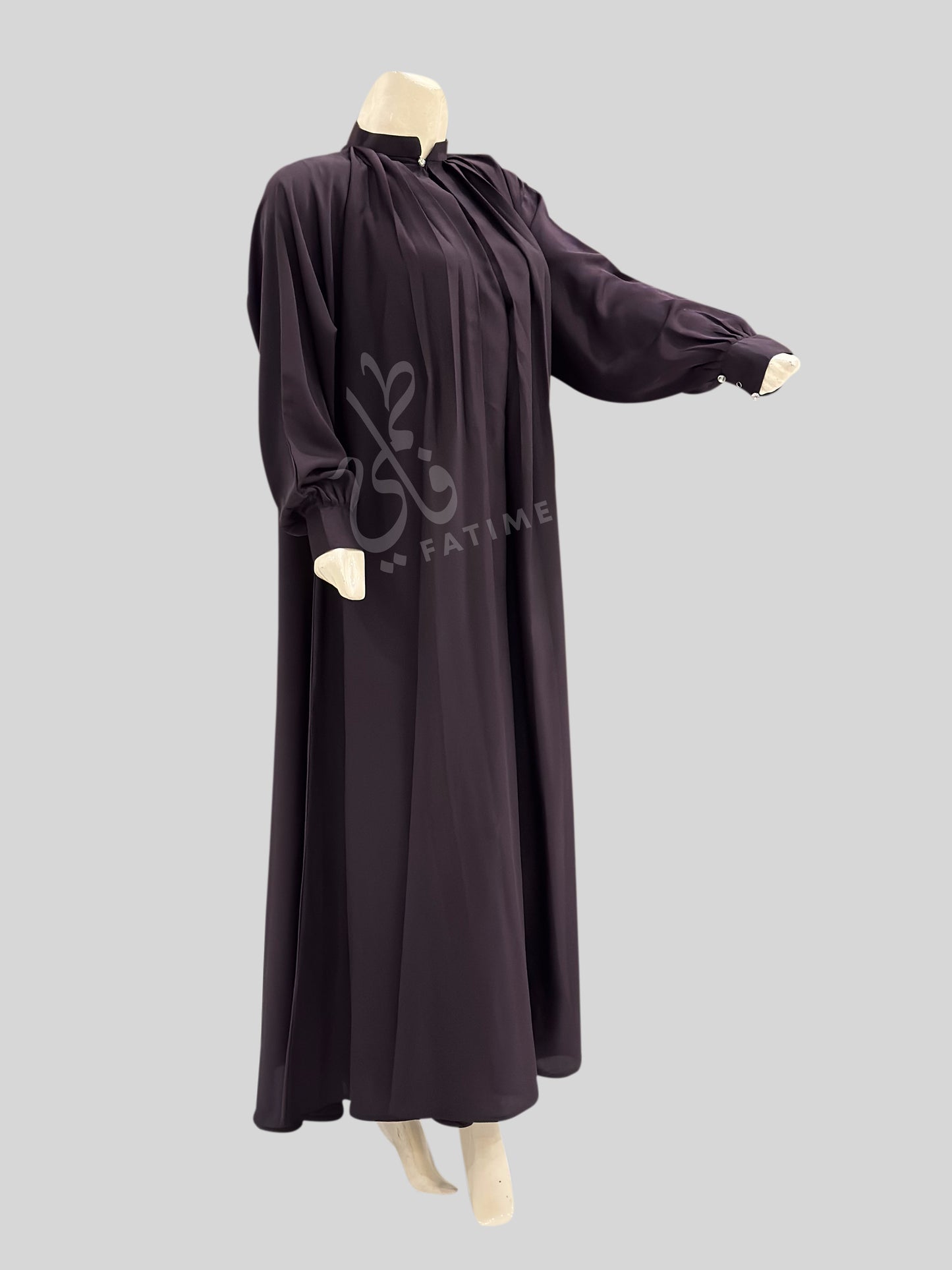 Formal Buttoned Sleeve Abaya