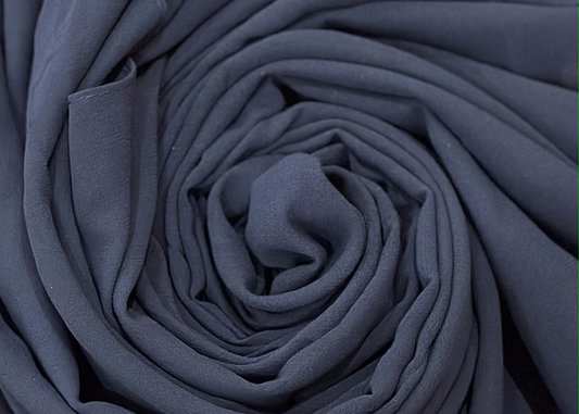 Navy Blue chiffon hijab