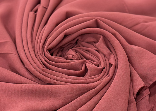 Coral pink chiffon hijab